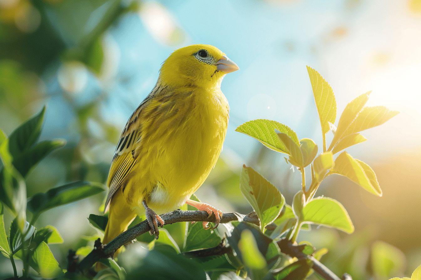 Canari jaune : élevage, alimentation et entretien